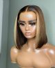 omber color straight highlight bob wigs